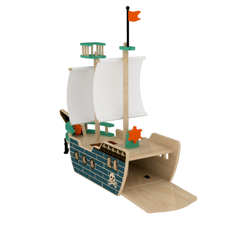 Wooden Pirate Ship